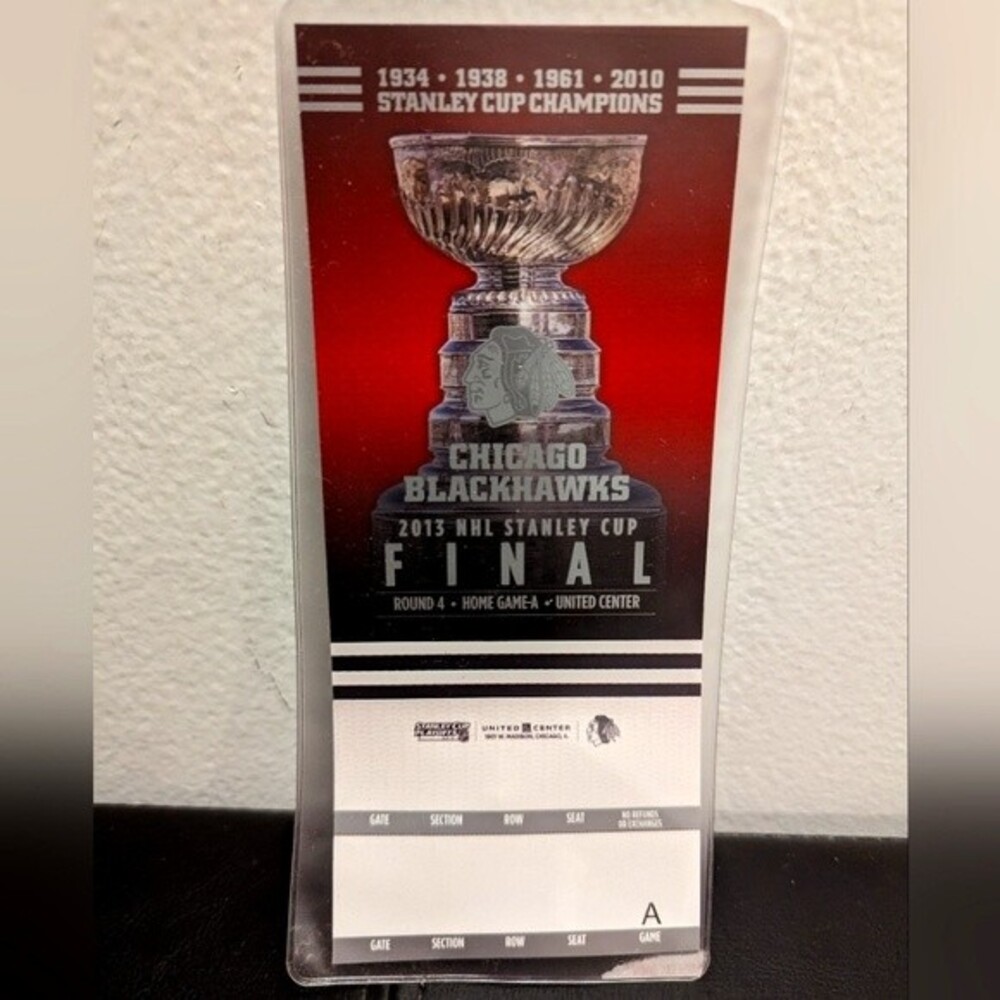 NHL 2013 Stanley Cup Playoffs CLEAR Ticket Chicago Blackhawks